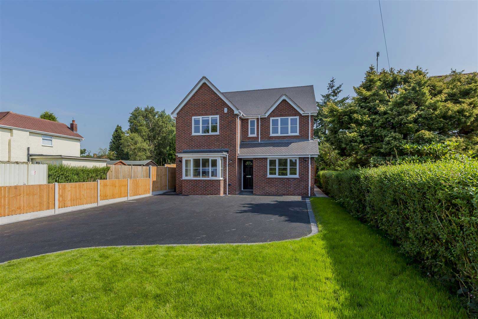 New-build home in a landscaped setting